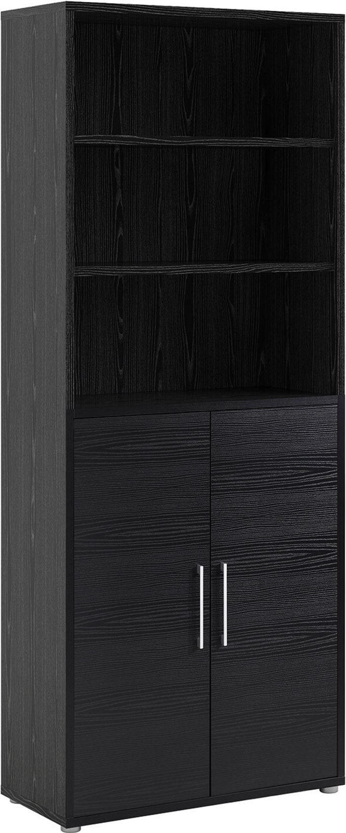 The Range | Furniture To Go Prima 5-Shelf 2-Door Bookcase - Black Furniture To Go Prima 5-Shelf 2-Door Bookcase - Black