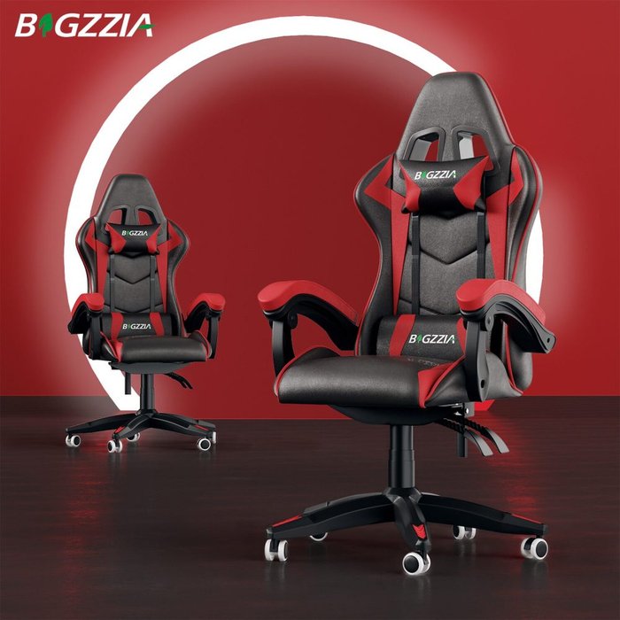 The Range | Bigzzia Gaming Chair Gaming Desk Set - Black+Red / Gaming Chair Only Bigzzia Gaming Chair Gaming Desk Set - Black+Red / Gaming Chair Only