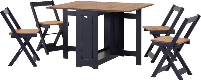 The Range | Seconique Santos Butterfly Dining Set - Navy Blue Seconique Santos Butterfly Dining Set - Navy Blue
