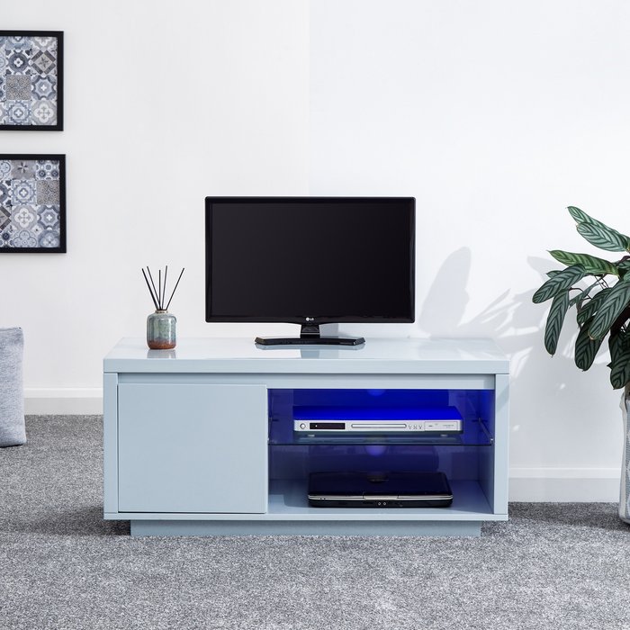 The Range | Dunelm Polar LED TV Stand Grey Dunelm Polar LED TV Stand Grey