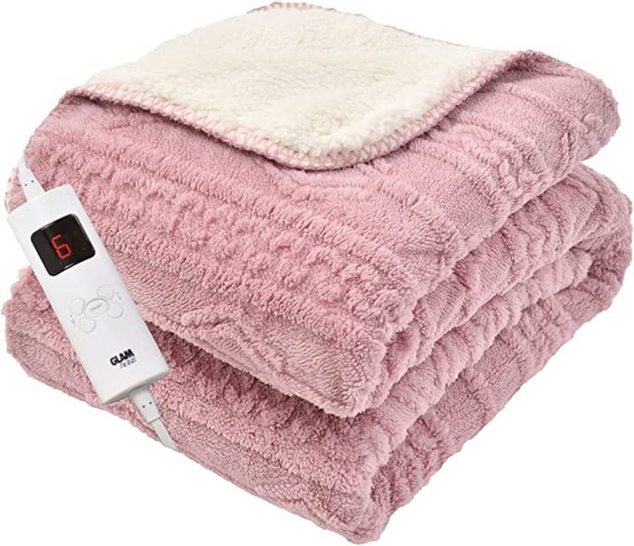 The Range | GlamHaus Glamhaus Heated Electric Throw Blanket - 160 X 130cm (Pink) GlamHaus Glamhaus Heated Electric Throw Blanket - 160 X 130cm (Pink)