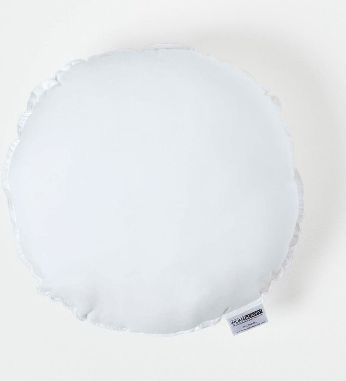 The Range | Homescapes Microfibre Round Circular Cushion Pad Insert - White / 50cm Homescapes Microfibre Round Circular Cushion Pad Insert - White / 50cm