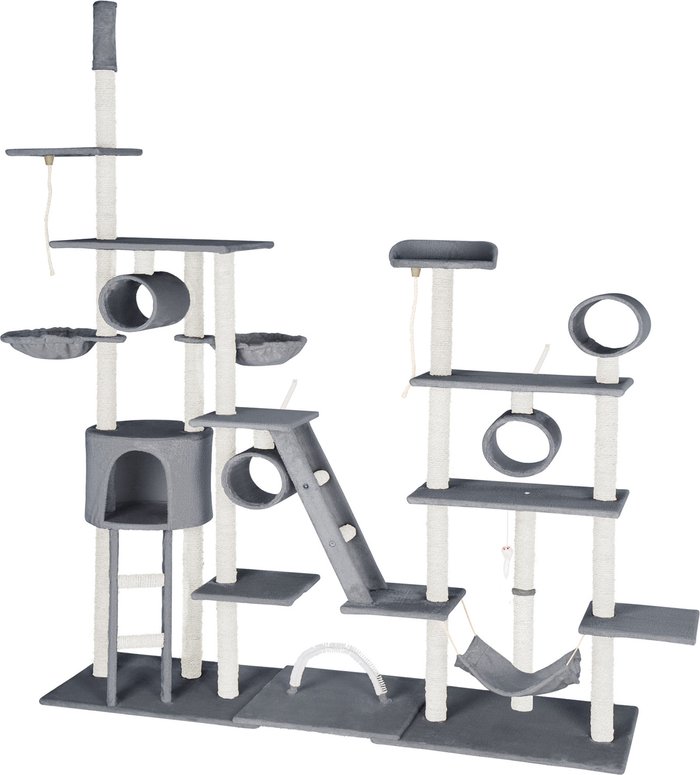 The Range | TECTAKE Tectake Cat Tree Scratching Post Snooky - Grey TECTAKE Tectake Cat Tree Scratching Post Snooky - Grey