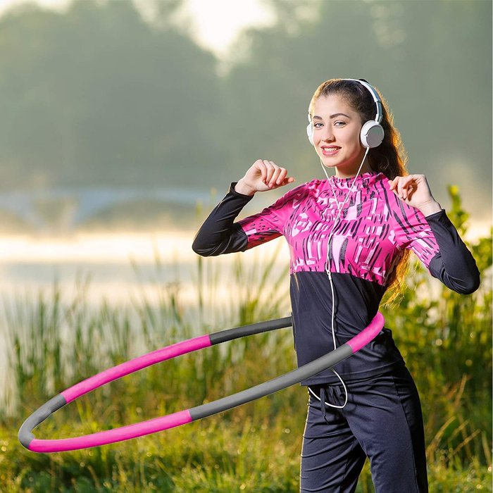 The Range | Marco Paul Weighted Exercise Hula Hoop - Pink Marco Paul Weighted Exercise Hula Hoop - Pink
