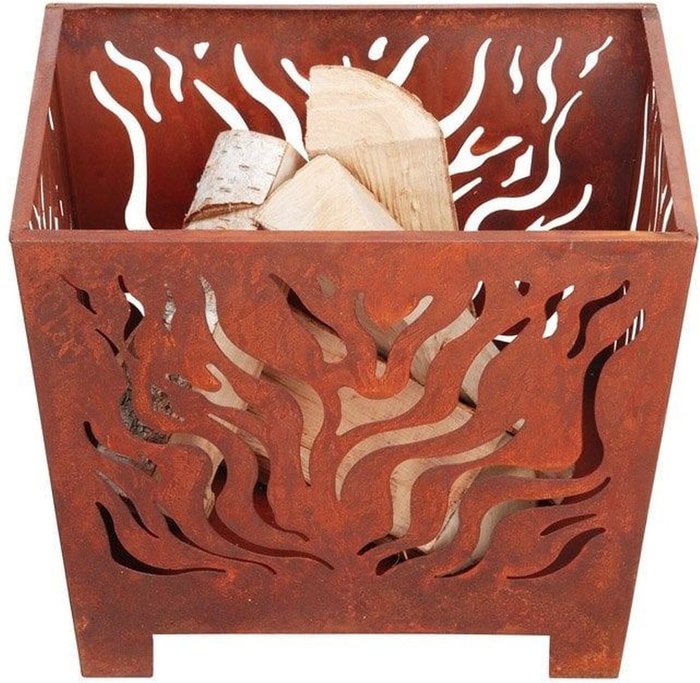 The Range | Fallen Fruits Square Fire Basket (FF161) - Rust Effect Fallen Fruits Square Fire Basket (FF161) - Rust Effect