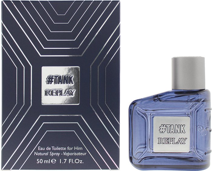 The Range | Replay Replay Tank For Him Eau de Toilette 50ml - Blue Replay Replay Tank For Him Eau de Toilette 50ml - Blue