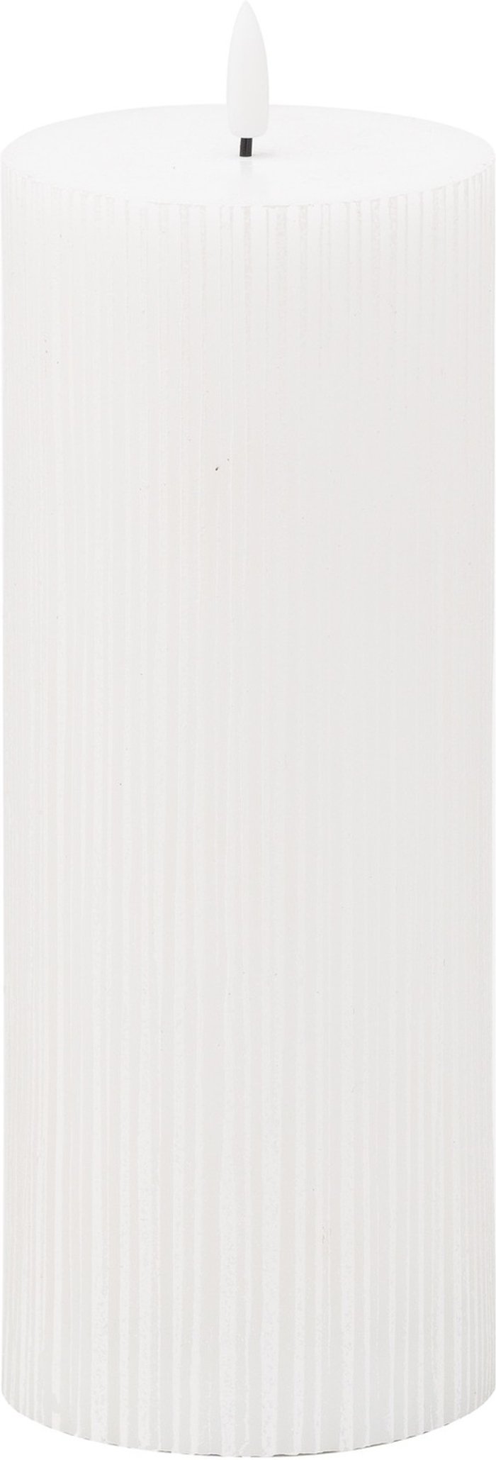 The Range | Hill Luxe Collection Natural Glow 3.5x9 Texture Ribbed LED Candle Hill Luxe Collection Natural Glow 3.5x9 Texture Ribbed LED Candle