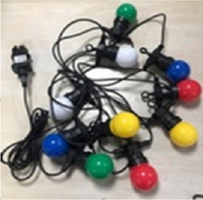 The Range | ValueLights Festoon 10 Set Multicolour Outdoor String Festoon Light - Multicolour ValueLights Festoon 10 Set Multicolour Outdoor String Festoon Light - Multicolour