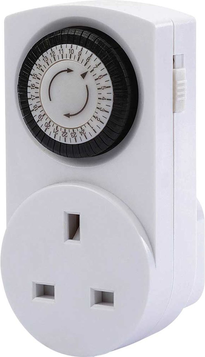Tooled Up | Draper Draper 3 Piece 24 Hour Mechanical Plug Socket Timer Set Draper Draper 3 Piece 24 Hour Mechanical Plug Socket Timer Set