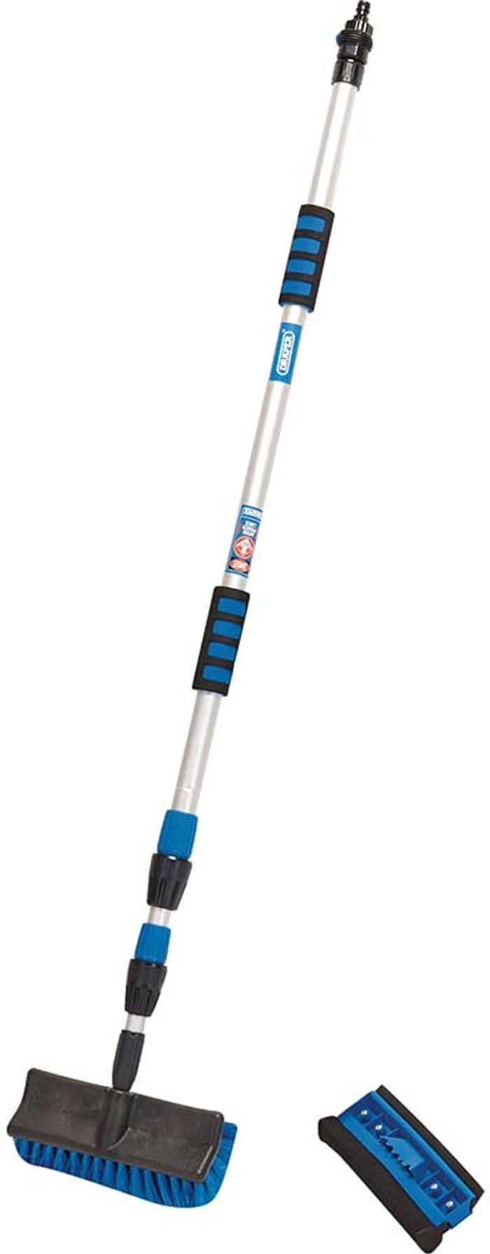 Tooled Up | Draper Draper 2 Piece Telescopic Washing Brush and Squeegee Set Draper Draper 2 Piece Telescopic Washing Brush and Squeegee Set