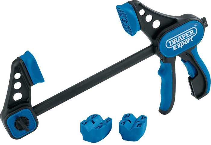 Tooled Up | Draper Draper Expert Soft Grip Dual Action Quick Clamp 150mm Draper Draper Expert Soft Grip Dual Action Quick Clamp 150mm