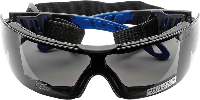 Tooled Up | Draper Draper Anti Fog Wraparound Safety Glasses Black Grey Draper Draper Anti Fog Wraparound Safety Glasses Black Grey
