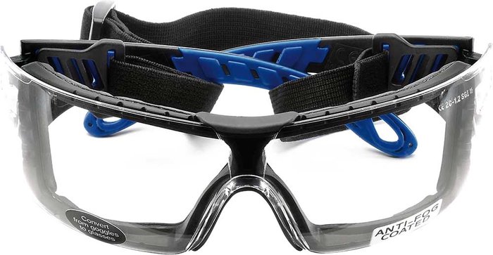 Tooled Up | Draper Draper Anti Fog Wraparound Safety Glasses Black Clear Draper Draper Anti Fog Wraparound Safety Glasses Black Clear