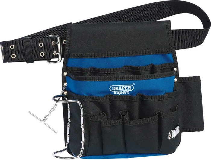 Tooled Up | Draper Draper Expert Heavy Duty Nylon 16 Pocket Tool Pouch and Belt Draper Draper Expert Heavy Duty Nylon 16 Pocket Tool Pouch and Belt