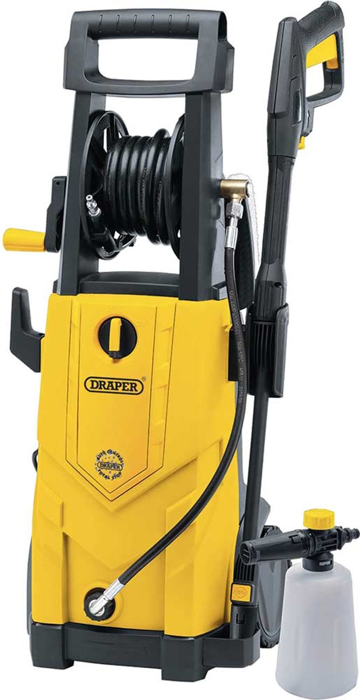 Tooled Up | Draper Draper 230V Pressure Washer 2,200W 165Bar Yellow - Yellow/Black Draper Draper 230V Pressure Washer 2,200W 165Bar Yellow - Yellow/Black