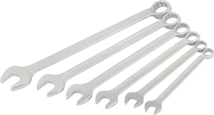 Tooled Up | Elora Elora 6 Piece Long Combination Spanner Set Whitworth Elora Elora 6 Piece Long Combination Spanner Set Whitworth