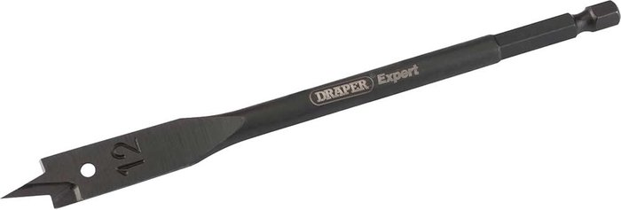 Tooled Up | Draper Draper Expert Flat Wood Bit 12mm 150mm Draper Draper Expert Flat Wood Bit 12mm 150mm