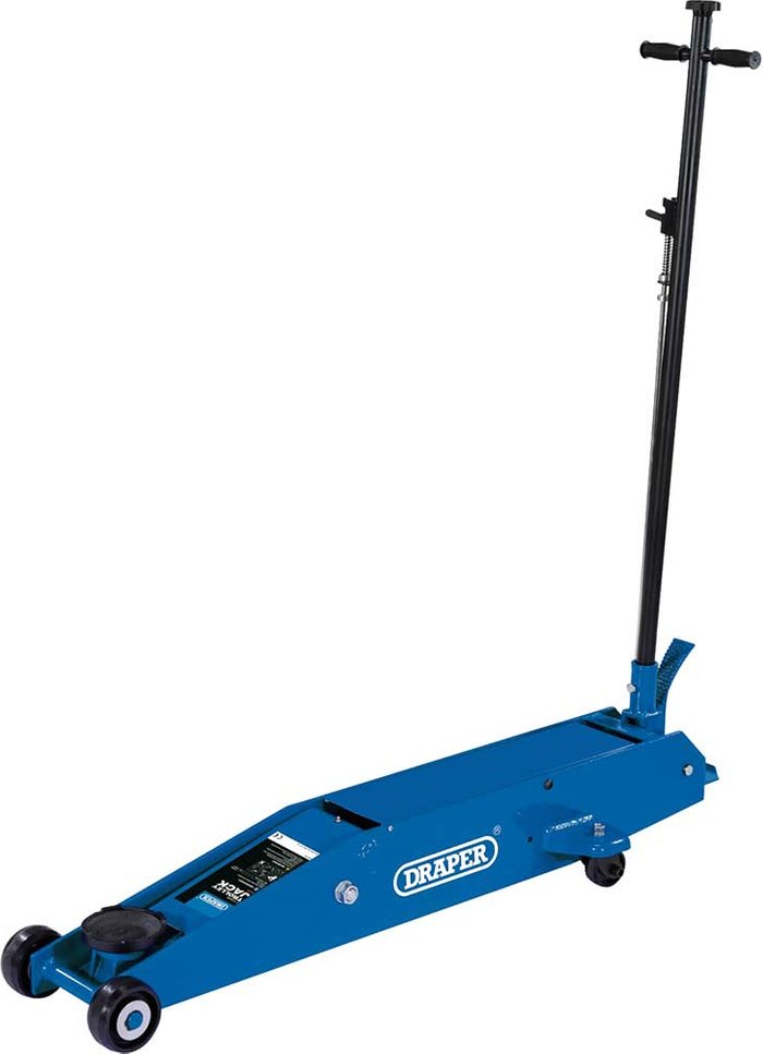Tooled Up | Draper Draper Long Chassis Trolley Jack 5 Tonne Draper Draper Long Chassis Trolley Jack 5 Tonne
