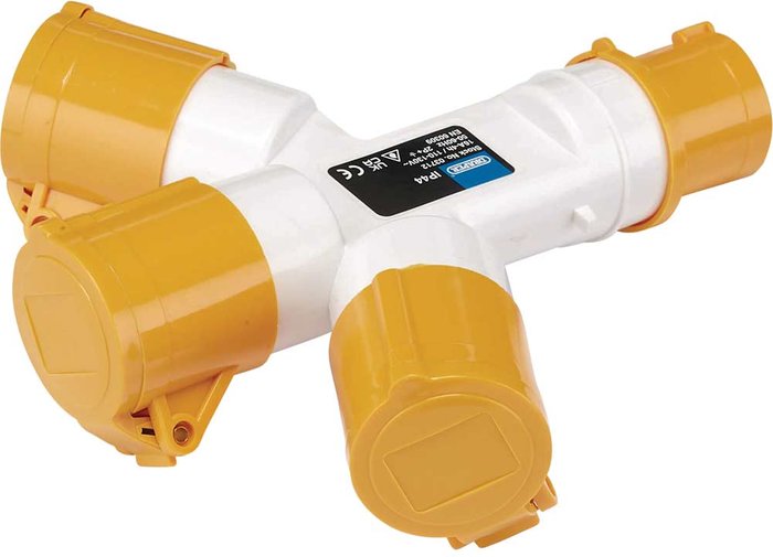 Tooled Up | Draper Draper 3 Way Socket Splitter 110v 110v Draper Draper 3 Way Socket Splitter 110v 110v