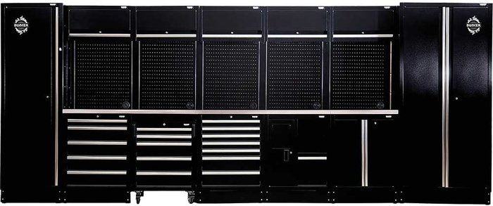 Tooled Up | BUNKER Bunker Modular Storage Combo With Sink And Stainless Steel Worktop (25 Piece) BUNKER Bunker Modular Storage Combo With Sink And Stainless Steel Worktop (25 Piece)