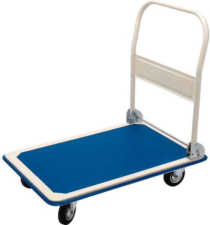 Tooled Up | Draper Draper 300kg Platform Trolley with Folding Handle (900mm x 600mm x 850mm) Draper Draper 300kg Platform Trolley with Folding Handle (900mm x 600mm x 850mm)