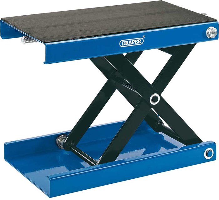 Tooled Up | Draper Draper 450kg Motorcycle Scissor Stand with Pad Draper Draper 450kg Motorcycle Scissor Stand with Pad