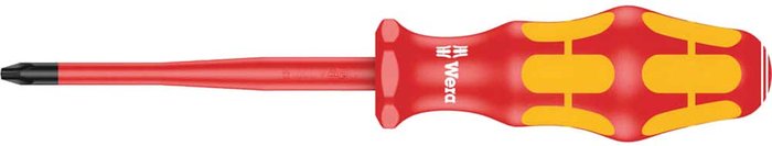 Tooled Up | Wera Wera Kraftform Plus 162IS VDE Insulated Slimline Phillips Screwdriver PH2 100mm Wera Wera Kraftform Plus 162IS VDE Insulated Slimline Phillips Screwdriver PH2 100mm