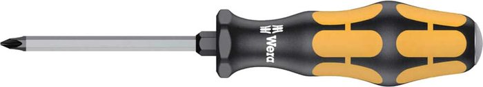 Tooled Up | Wera Wera Kraftform Plus Chisel Drive Pozi Screwdriver PZ1 80mm Wera Wera Kraftform Plus Chisel Drive Pozi Screwdriver PZ1 80mm