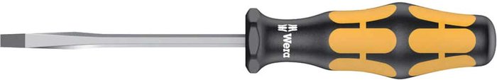 Tooled Up | Wera Wera Kraftform Plus Chisel Drive Flared Slotted Screwdriver 3.5mm 80mm Wera Wera Kraftform Plus Chisel Drive Flared Slotted Screwdriver 3.5mm 80mm