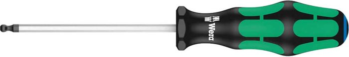 Tooled Up | Wera Wera Kraftform Plus Ballend Hex Screwdriver 4mm 100mm Wera Wera Kraftform Plus Ballend Hex Screwdriver 4mm 100mm