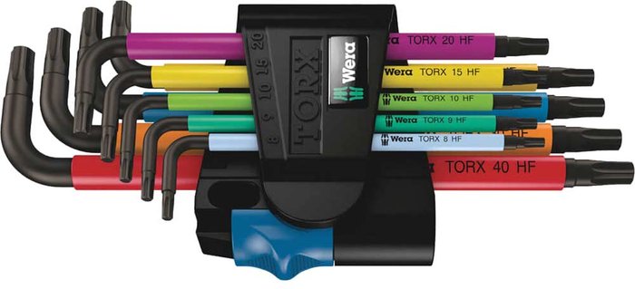 Tooled Up | Wera Wera 9 Piece Colour Coded Ball End Holding Torx Allen Key Set Wera Wera 9 Piece Colour Coded Ball End Holding Torx Allen Key Set