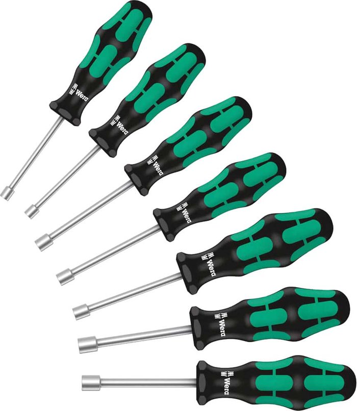 Tooled Up | Wera Wera 7 Piece Kraftform Plus 395 HO/7 SM Nutdriver Set Wera Wera 7 Piece Kraftform Plus 395 HO/7 SM Nutdriver Set