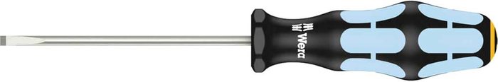 Tooled Up | Wera Wera Kraftform Stainless Steel Parallel Slotted Tip Screwdriver 4mm 100mm Wera Wera Kraftform Stainless Steel Parallel Slotted Tip Screwdriver 4mm 100mm