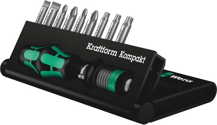 Tooled Up | Wera Wera 10 Piece Kraftform Kompakt Screwdriver Bit Set Wera Wera 10 Piece Kraftform Kompakt Screwdriver Bit Set