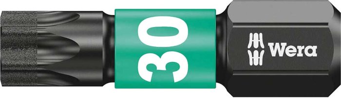 Tooled Up | Wera Wera Impaktor Torx Screwdriver Bits T30 25mm Pack of 10 Wera Wera Impaktor Torx Screwdriver Bits T30 25mm Pack of 10