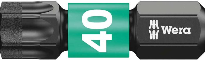 Tooled Up | Wera Wera Impaktor Torx Screwdriver Bits T40 25mm Pack of 10 Wera Wera Impaktor Torx Screwdriver Bits T40 25mm Pack of 10
