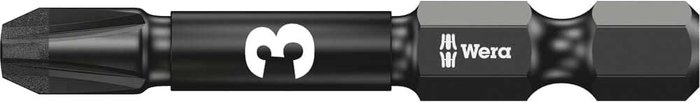 Tooled Up | Wera Wera Impaktor Pozi Screwdriver Bits PZ3 50mm Pack of 5 Wera Wera Impaktor Pozi Screwdriver Bits PZ3 50mm Pack of 5