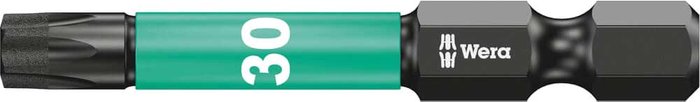 Tooled Up | Wera Wera Impaktor Torx Screwdriver Bits T30 50mm Pack of 5 Wera Wera Impaktor Torx Screwdriver Bits T30 50mm Pack of 5