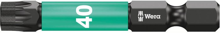 Tooled Up | Wera Wera Impaktor Torx Screwdriver Bits T40 50mm Pack of 5 Wera Wera Impaktor Torx Screwdriver Bits T40 50mm Pack of 5