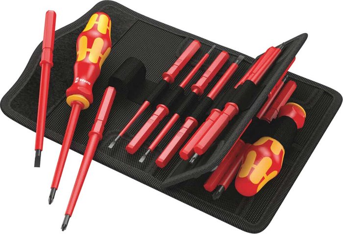 Tooled Up | Wera Wera 17 Piece Kraftform Kompakt 60I VDE Insulated Interchangeable Screwdriver Set Wera Wera 17 Piece Kraftform Kompakt 60I VDE Insulated Interchangeable Screwdriver Set