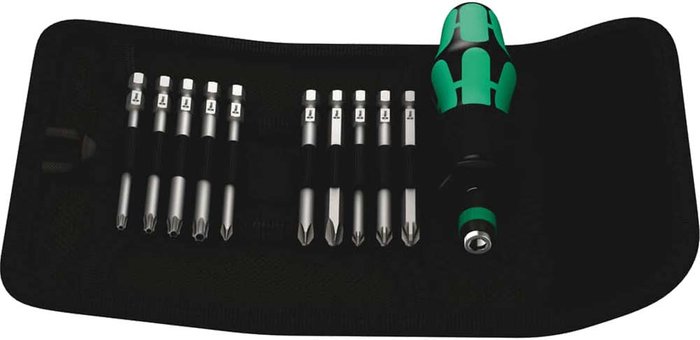 Tooled Up | Wera Wera 11 Piece Kraftform Kompakt Bit Set Wera Wera 11 Piece Kraftform Kompakt Bit Set