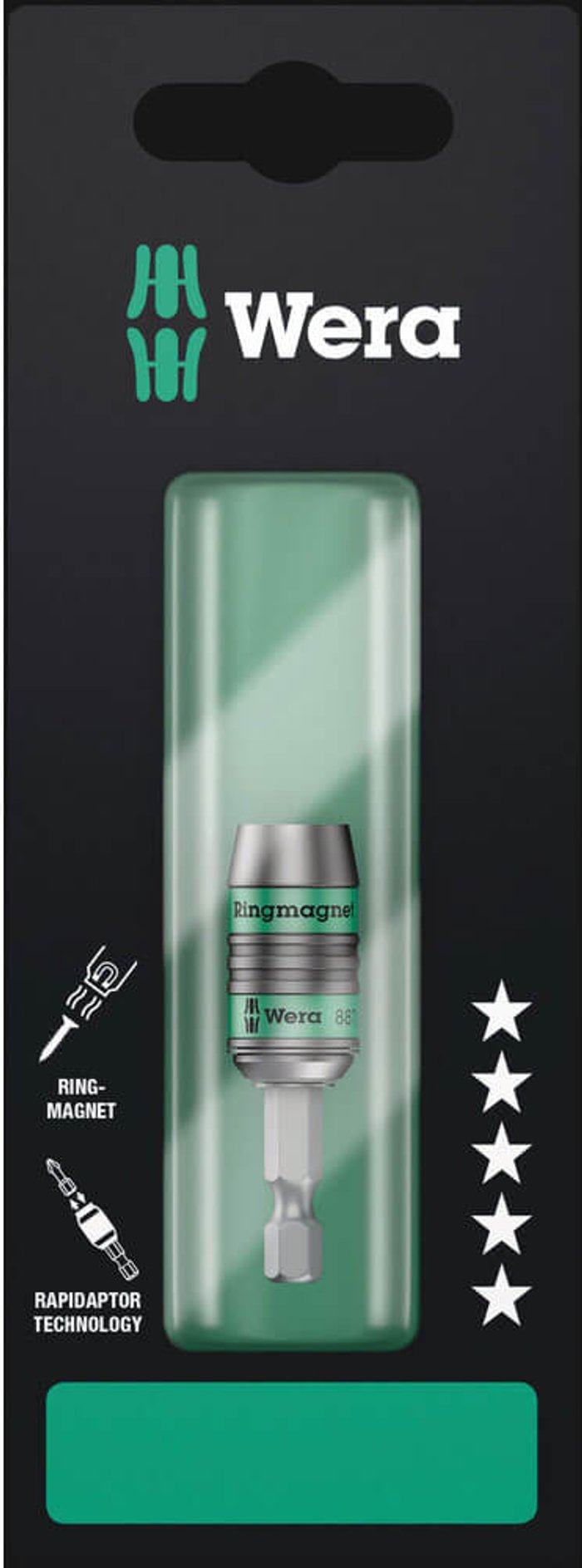 Tooled Up | Wera Wera 887/4 RR Rapidaptor Magnetic Quick Release Bit Holder 75mm Wera Wera 887/4 RR Rapidaptor Magnetic Quick Release Bit Holder 75mm