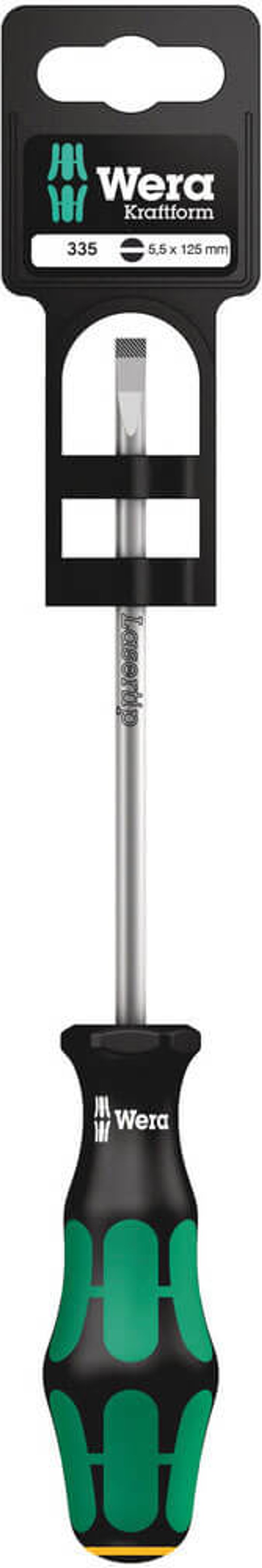 Tooled Up | Wera Wera 335 SB Kraftform Plus Slotted Screwdriver 5.5mm 125mm Wera Wera 335 SB Kraftform Plus Slotted Screwdriver 5.5mm 125mm