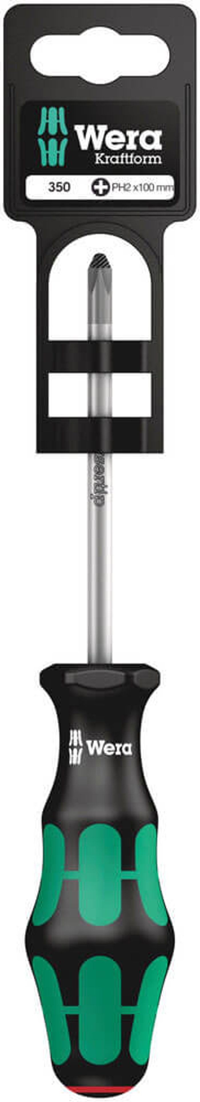 Tooled Up | Wera Wera 350 PH SB Kraftform Plus Phillips Screwdriver PH0 60mm Wera Wera 350 PH SB Kraftform Plus Phillips Screwdriver PH0 60mm