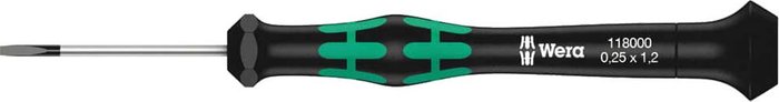 Tooled Up | Wera Wera Kraftform Micro Parallel Slotted Screwdriver 1.2mm 40mm Wera Wera Kraftform Micro Parallel Slotted Screwdriver 1.2mm 40mm