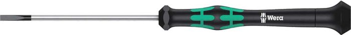 Tooled Up | Wera Wera Kraftform Micro Parallel Slotted Screwdriver 3mm 80mm Wera Wera Kraftform Micro Parallel Slotted Screwdriver 3mm 80mm