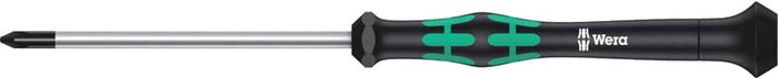 Tooled Up | Wera Wera Kraftform Micro Phillips Screwdriver PH1 80mm Wera Wera Kraftform Micro Phillips Screwdriver PH1 80mm