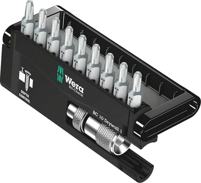 Tooled Up | Wera Wera 10 Piece Bit-Check Drywall PH2 Screwdriver Bit Set Wera Wera 10 Piece Bit-Check Drywall PH2 Screwdriver Bit Set