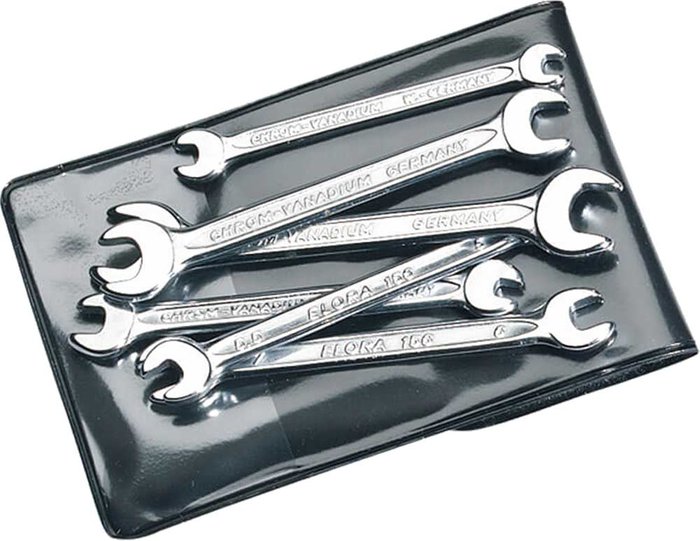 Tooled Up | Elora Elora 6 Piece Midget Double Open End Spanner Set Elora Elora 6 Piece Midget Double Open End Spanner Set
