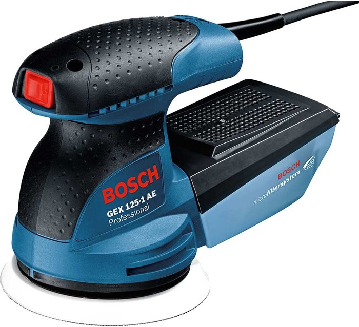 Tooled Up | Bosch Professional Bosch GEX 125-1 AE Random Orbital Disc Sander 125mm 240v Bosch Professional Bosch GEX 125-1 AE Random Orbital Disc Sander 125mm 240v